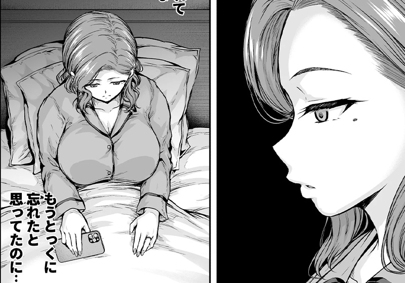 エロ漫画作品『ママが夢中な娘のカレシ 1 このチ◯ポは教育上よろしくないのでママが処理します。』作者:大仲いと(さざれいと)