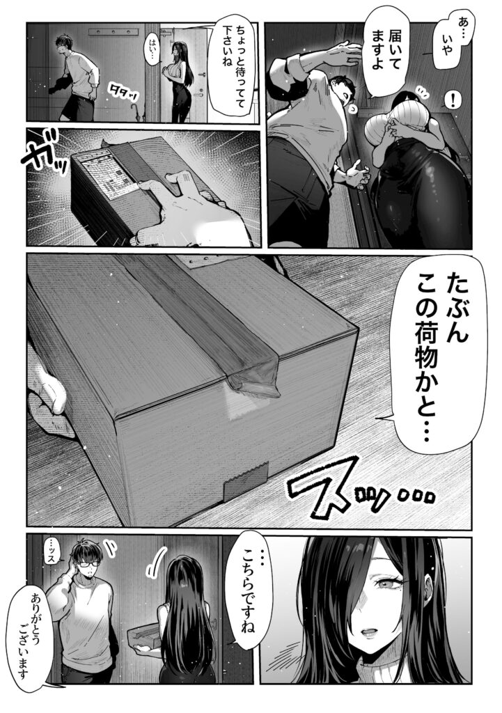 エロ漫画作品『届いたのは人妻でした』作者:パイレーツキャット