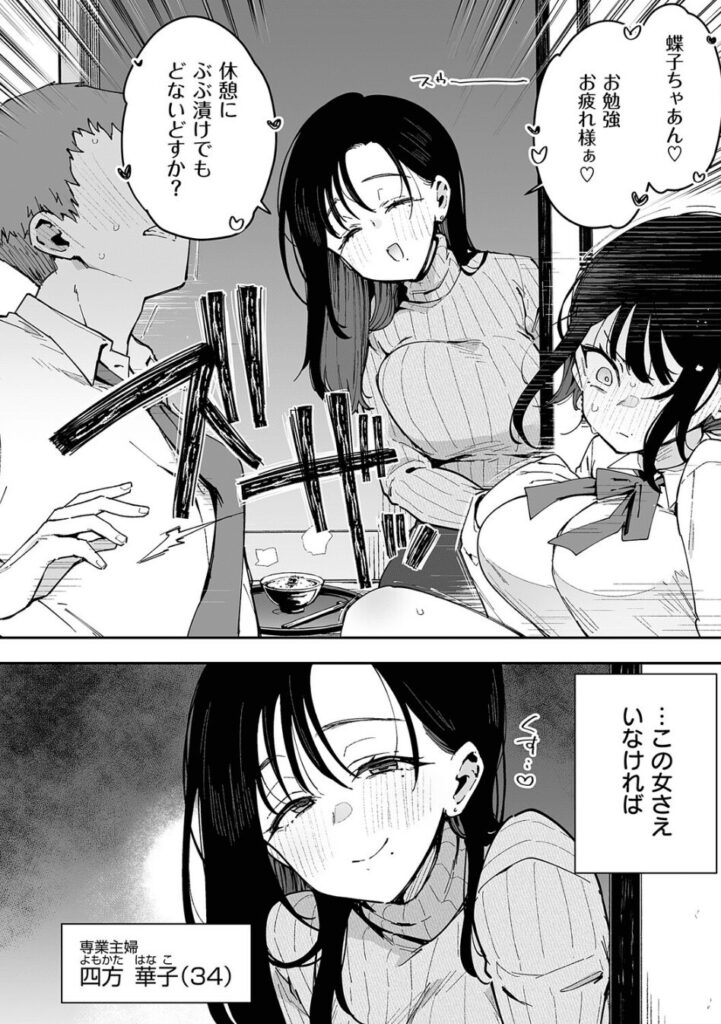 エロ漫画作品『俺が彼女の長乳いけずママに性癖破壊をされるまで。』作者：印度カリー